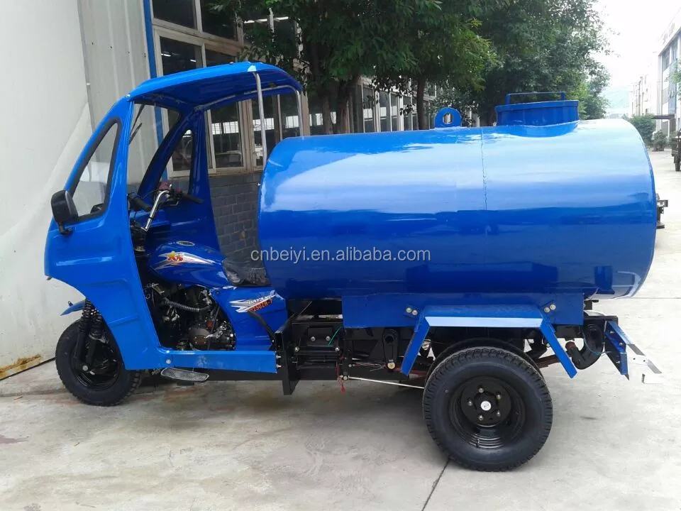 China Double Wheel Diesel Tank Tricycle In Bolivia