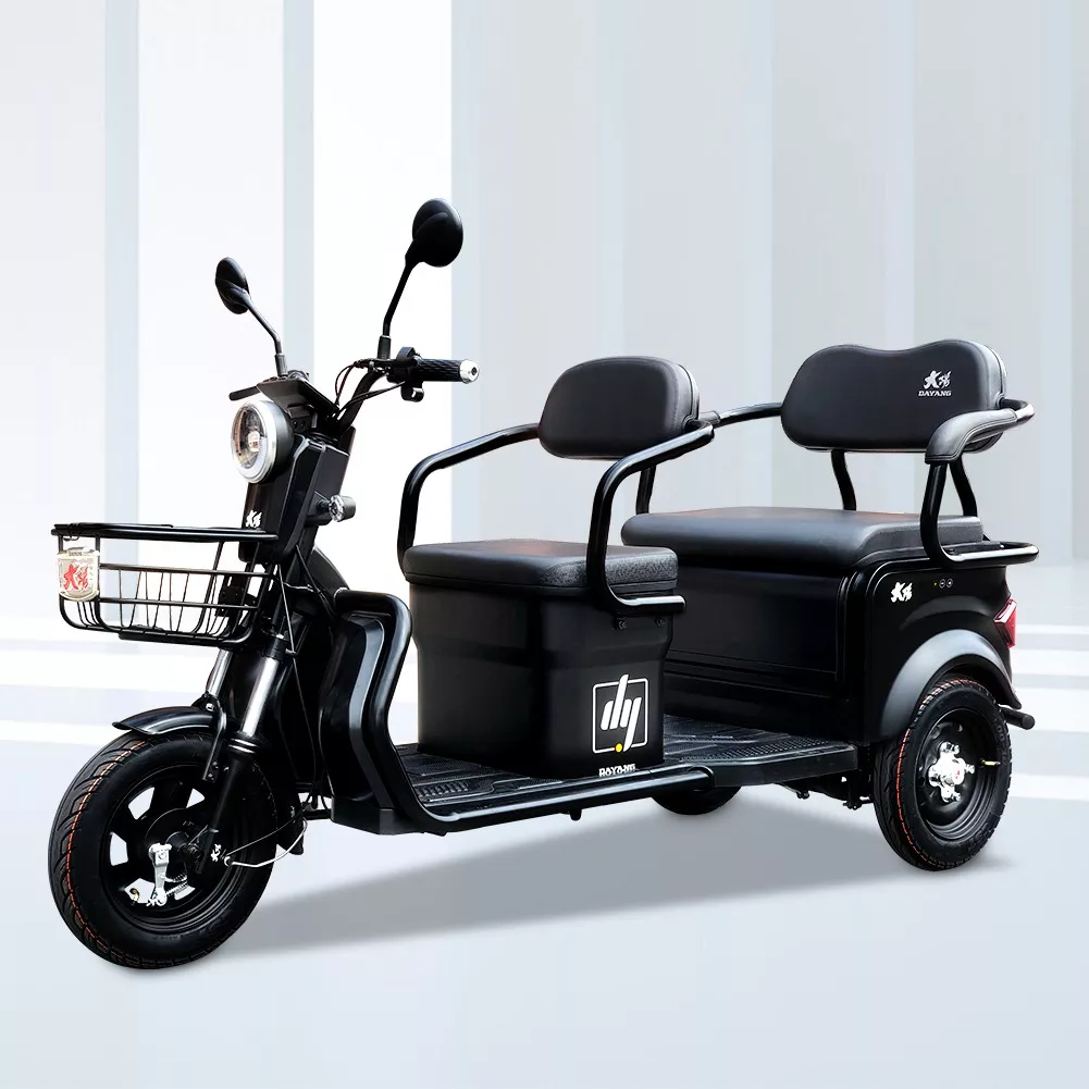 High Quality Electric Trike Scooter Three Wheel Motorized Driving Type Tricycle Popular Black  Body China