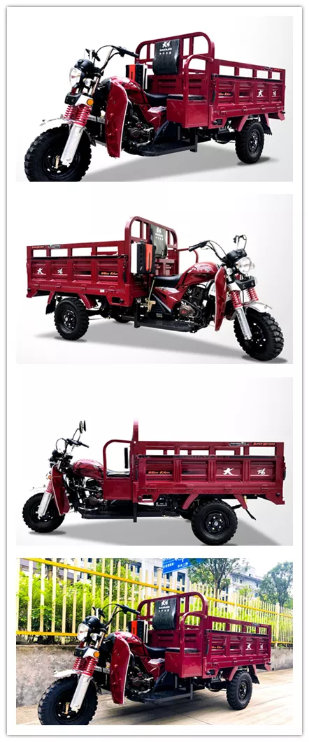 Ideas 2021 200CC Engine Single Cylinder Heavy Loading Motorized Cargo Tricycles Water-cooled Three Wheel Tricycle New Product