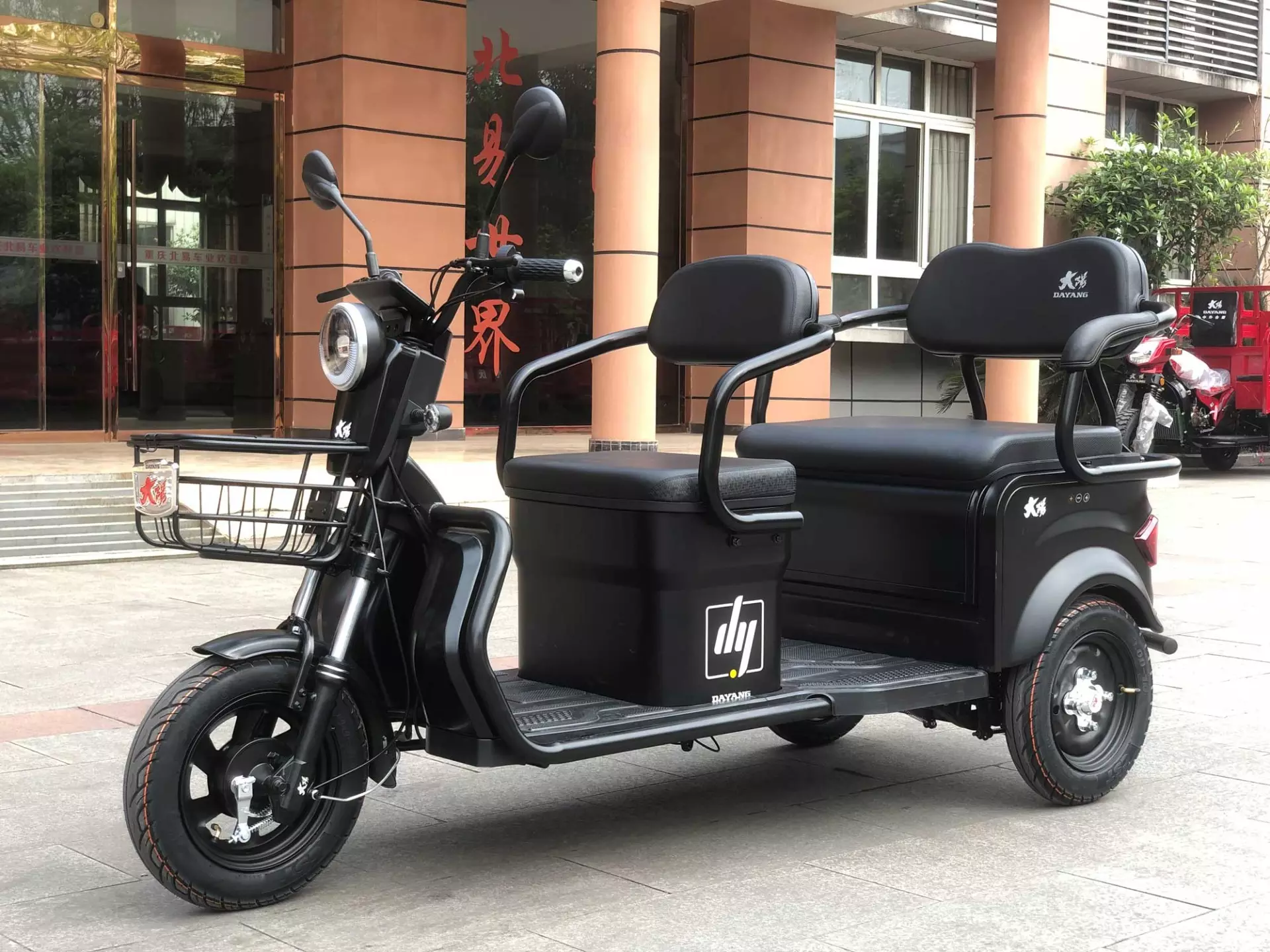 DAYANG 2021 High Quality Electric Trike Scooter Three Wheel Motorized Driving Type Tricycle Popular Black  Body China