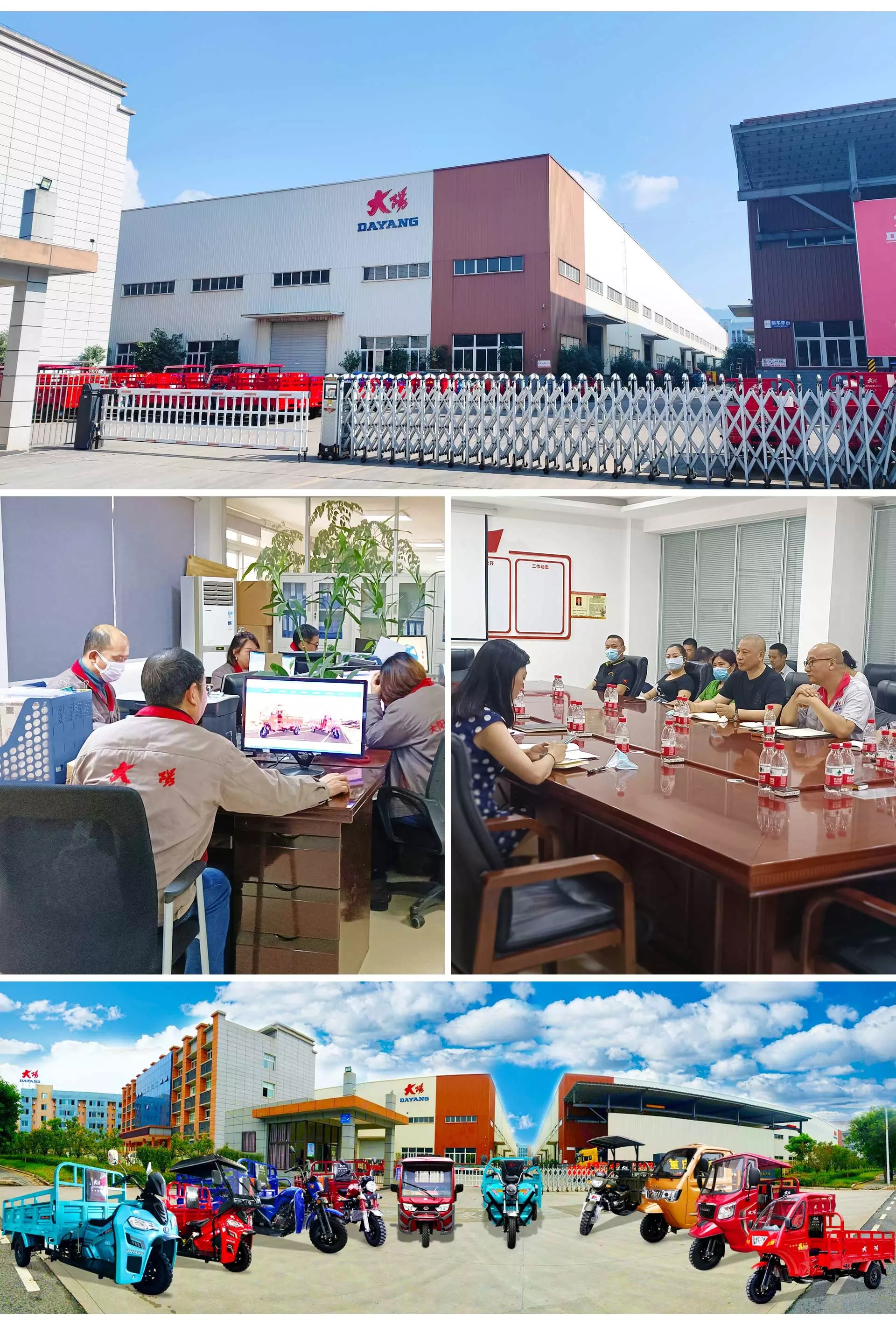 2022 DAYANG factory sale heavy cargo 1500kg capacity 200cc tuk tuk  cargo tricycle China origin