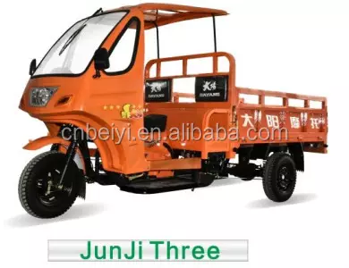 Adult Windproof Cabin Cargo Tricycle with CE Motorized 201 - 250cc Closed Customer's 2000mm*1300mm 4.50-12 1200kg > 800W CN;CHO