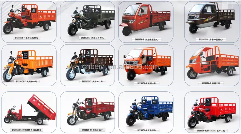 Made in Chongqing 200CC 175cc motorcycle truck 3-wheel tricycle 200cc moto taxi for cargo