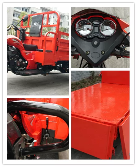 Heavy Loading Truck Tricycle 200CC/250CC/300CC Cargo 3wheels Motorcycle Tricycle Power Hydraulic Origin09 Type Spring Motorized