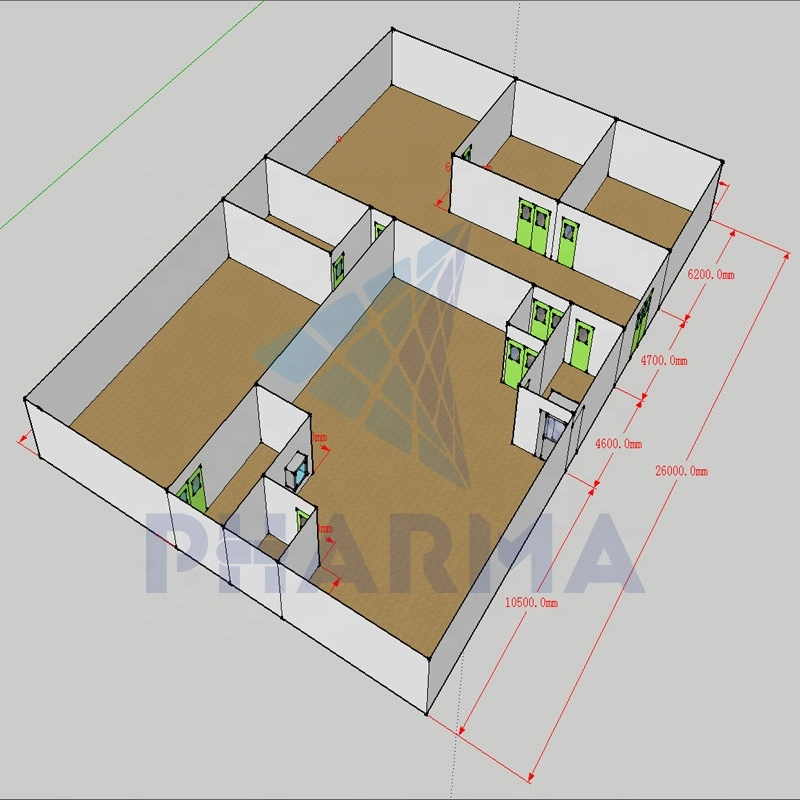 Customized Clean Room Modular Clean Booth with Pass Box for Electronic Industry