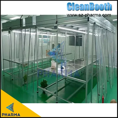 Soft Wall Clean Booth Modular Cleanroom Portable Air Filter Cleaning Booth