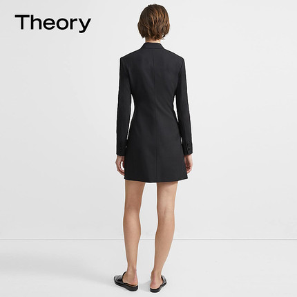 Theory 女装 羊毛混纺西装连衣裙