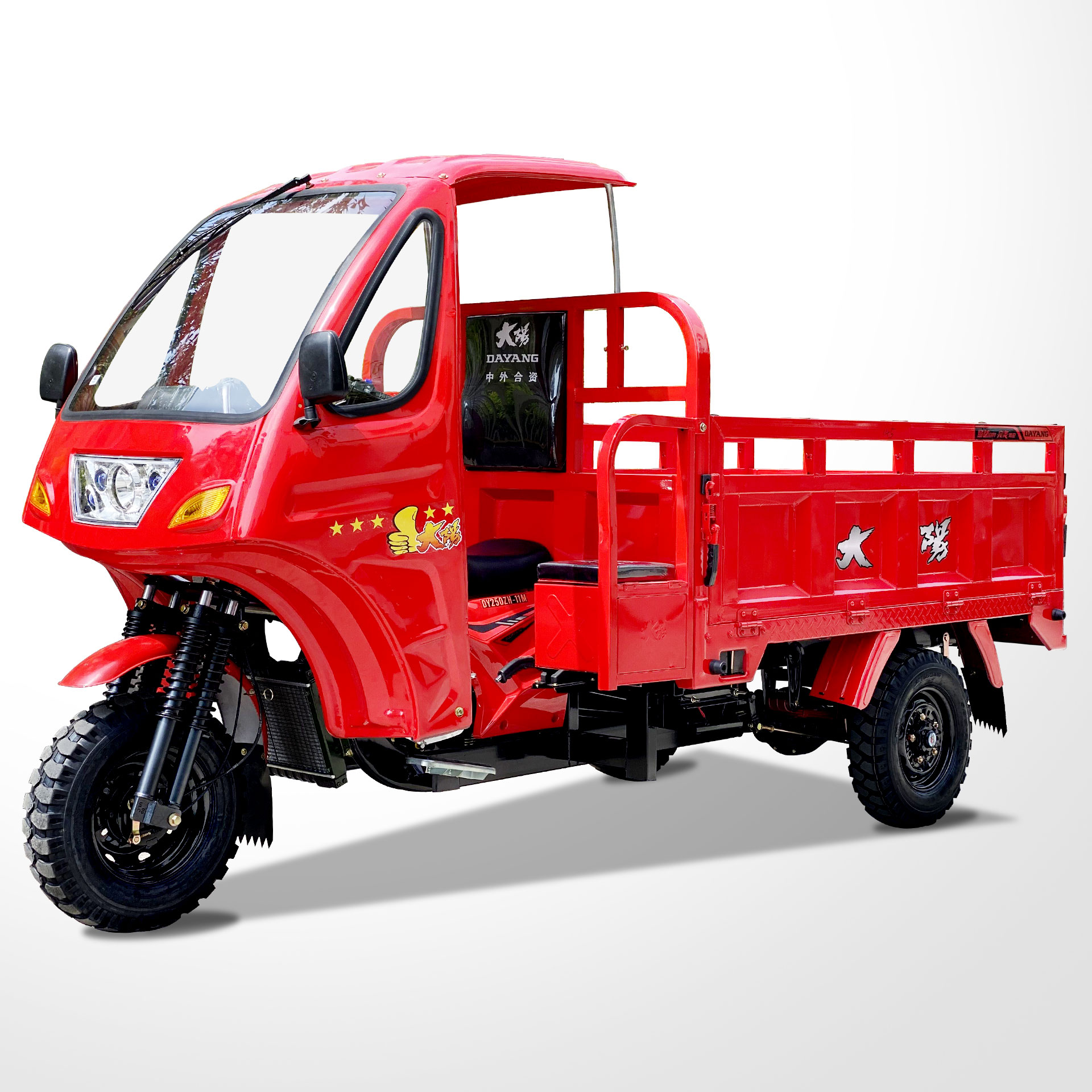 DY-FJ1 China best quality and hot selling semi cabin cargo tricycle 300CC