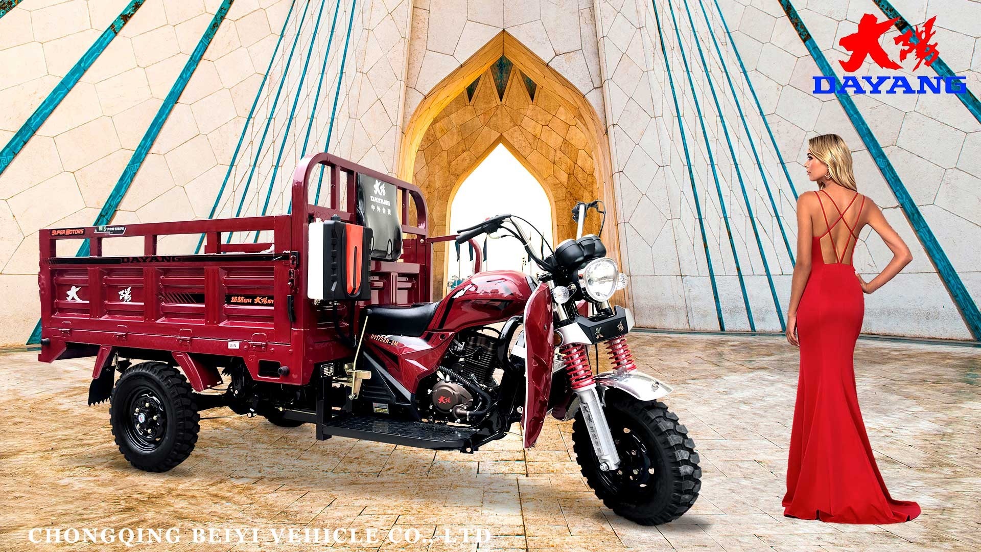 150cc/200cc/250cc Adult 3 Three Wheel/Wheeler Gasoline/Gas Bajaj Cabin Tricycles Taxi Passenger Disabled Motor Tricycle