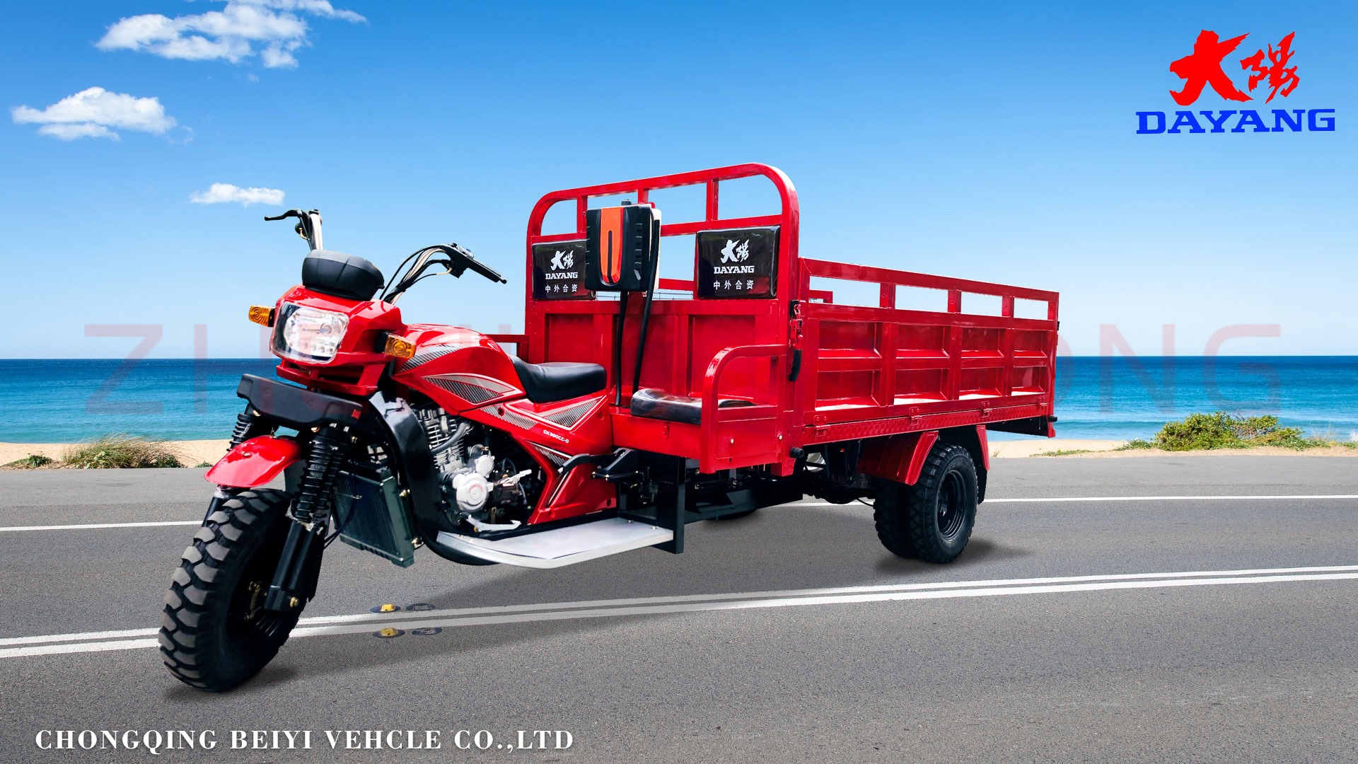 DY5-1 Heavy loading cargo tricycle with big cargo and powerful engine of 200cc/250cc/300cc