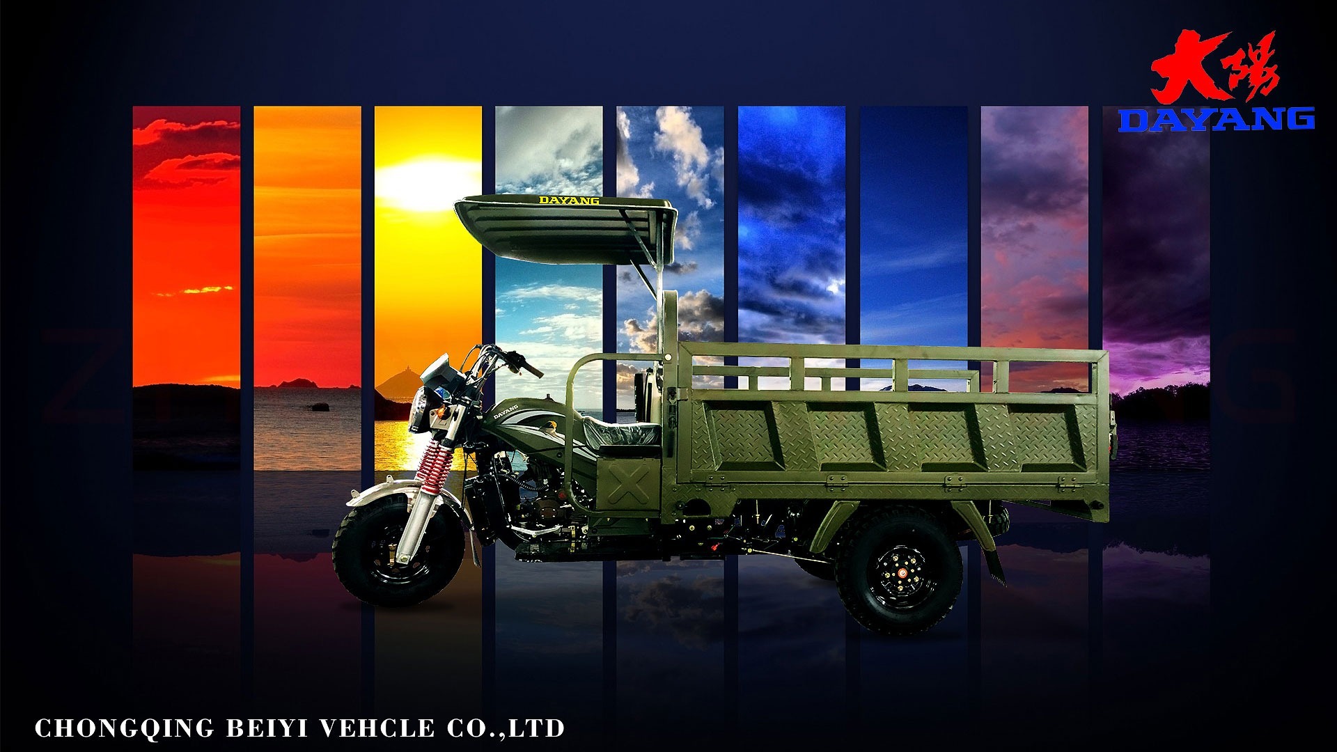 DY-KT1 2022 new design and popular cargo tricycle models from DAYANG