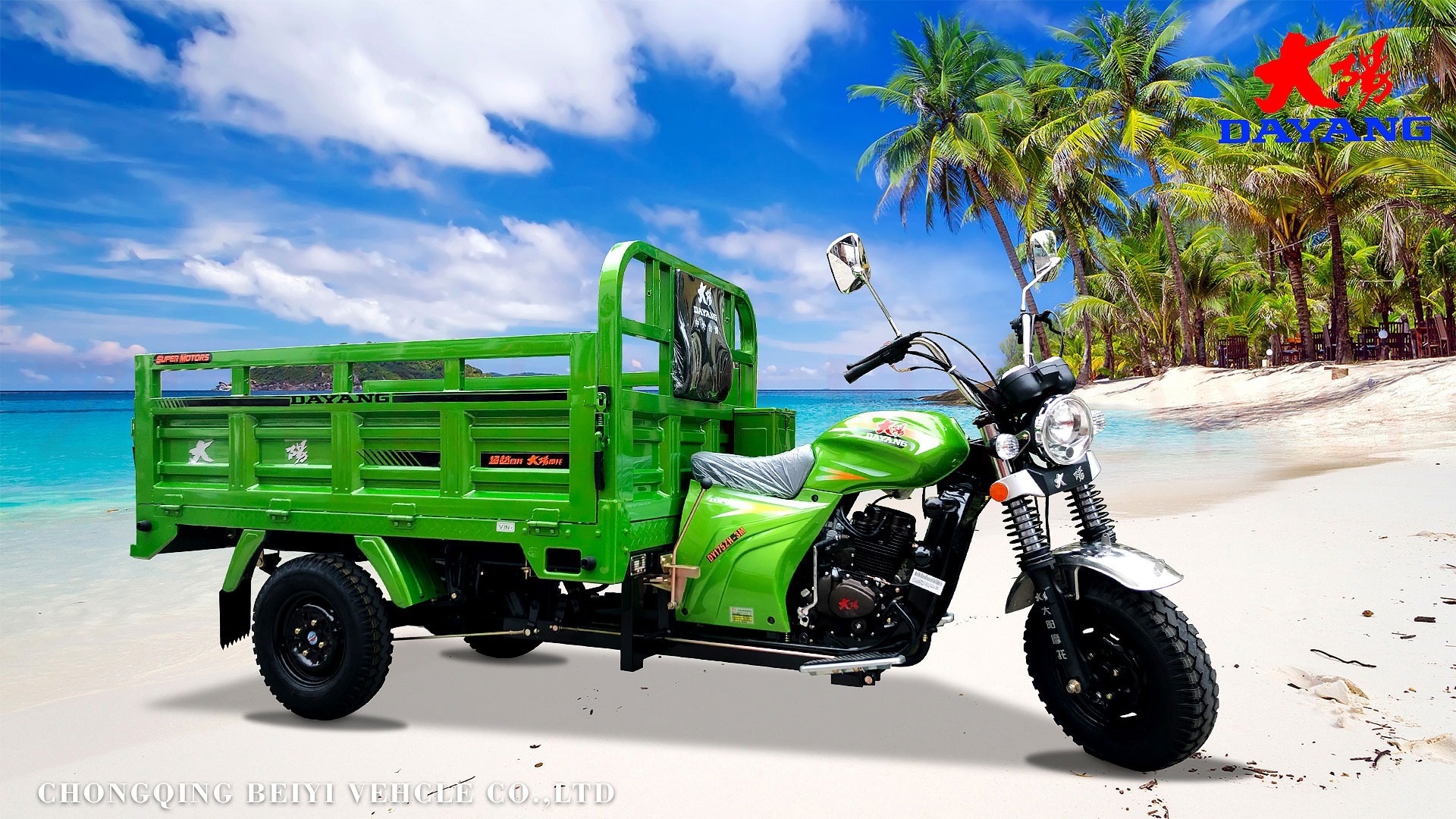 Three Wheel Cargo Motorcycle with Zongshen 150CC Air Cooling Engine