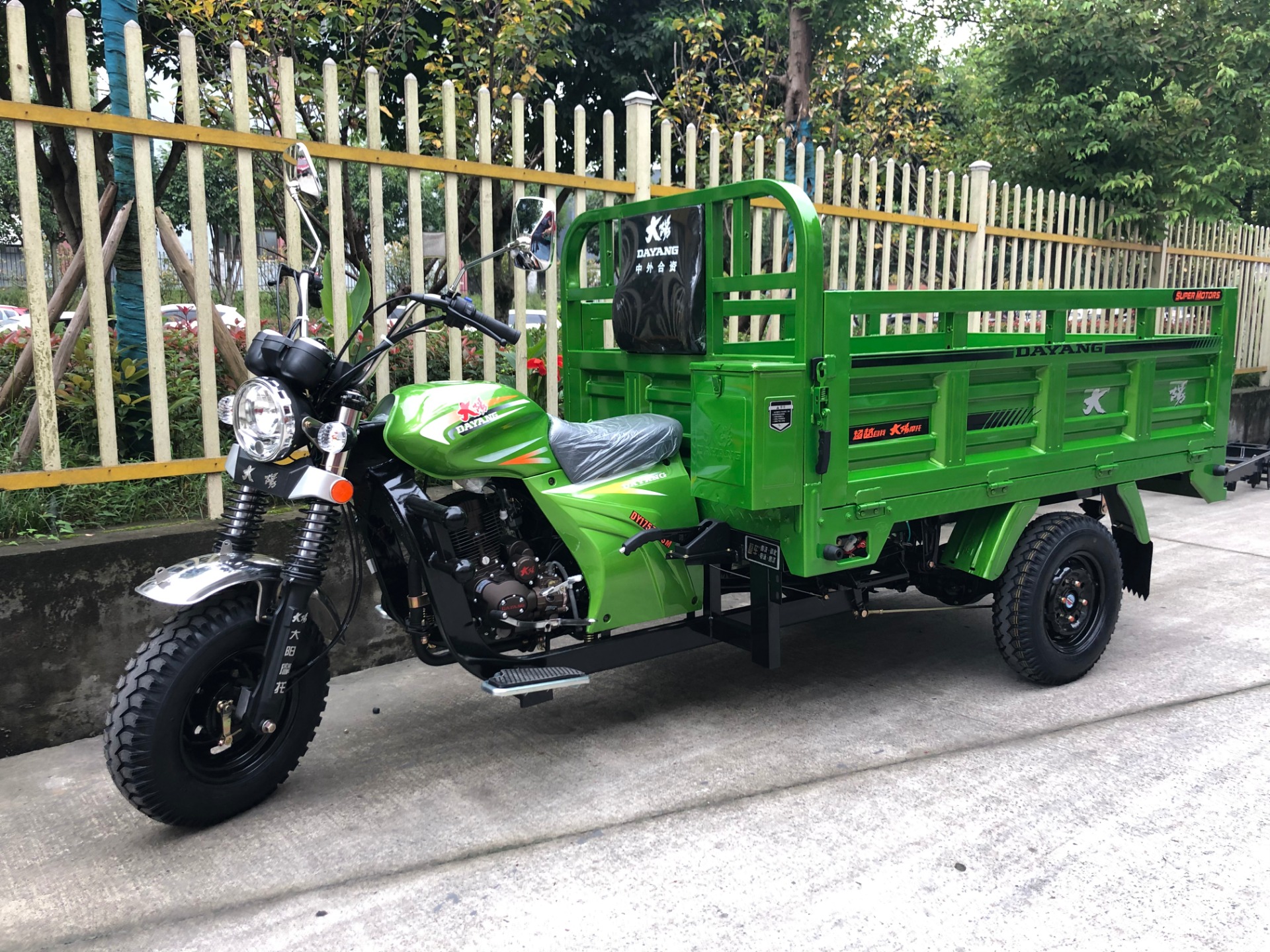 Open Body 12v 120ah Motorized Cargo Motor Tricycle