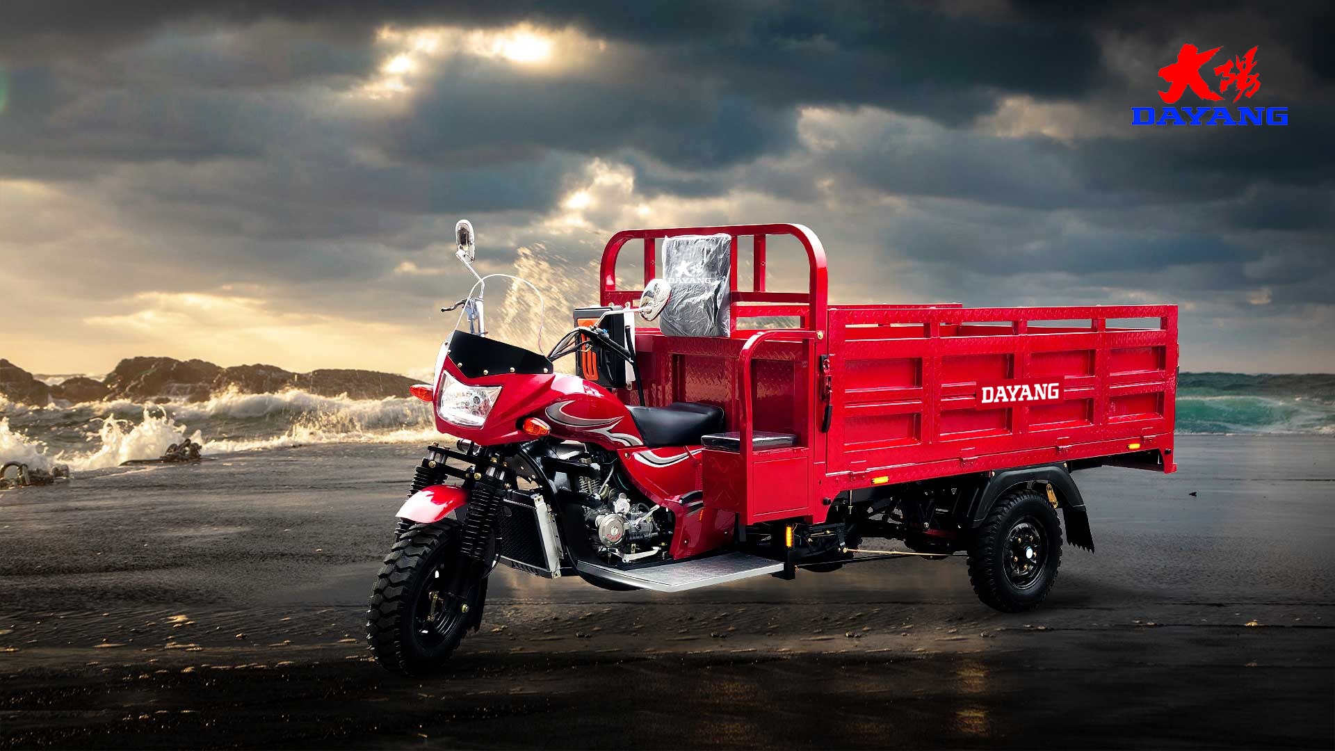 Gasoline Engine Motorized Truk Tricycle