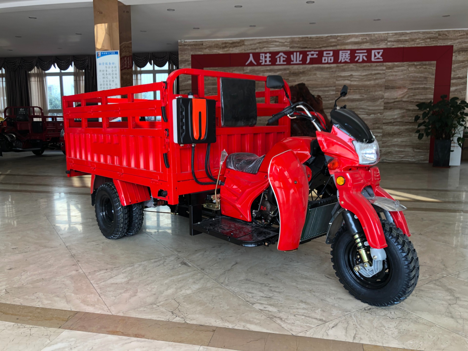 Automatic Electric Cargo Tricycle 3 Wheel Motorcycle 200cc Unique Carriage