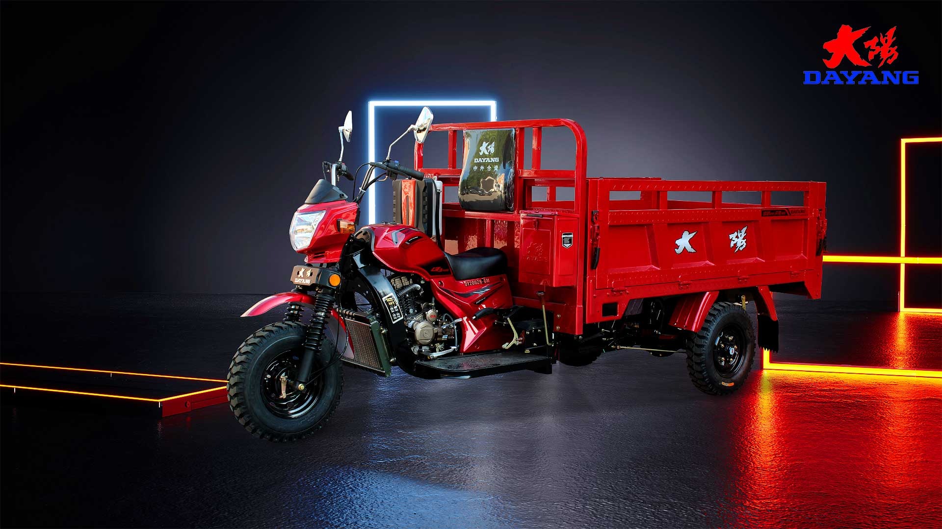 Q3-6 Heavy loading and good design truck tricycle with 200CC/250CC/300CC powerful engine