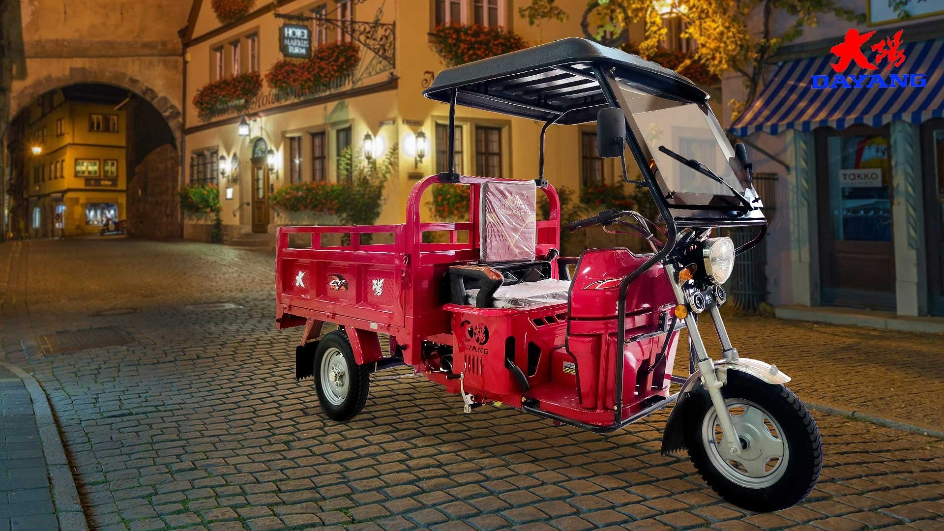 Air Cooling 150CC Cargo Tricycle
