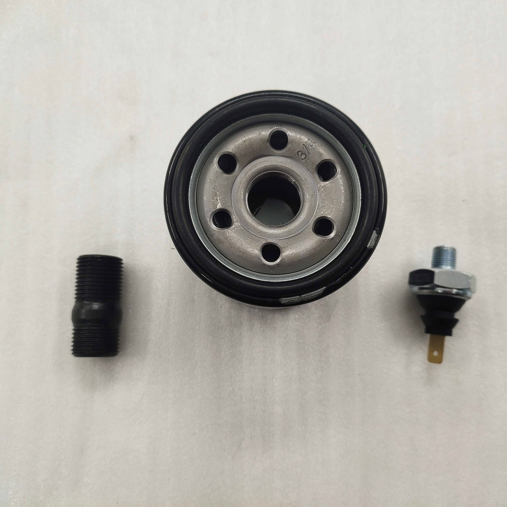 FDJ-61 800水冷机油滤清器+压力报警器-重庆三轮摩托车配件-BY