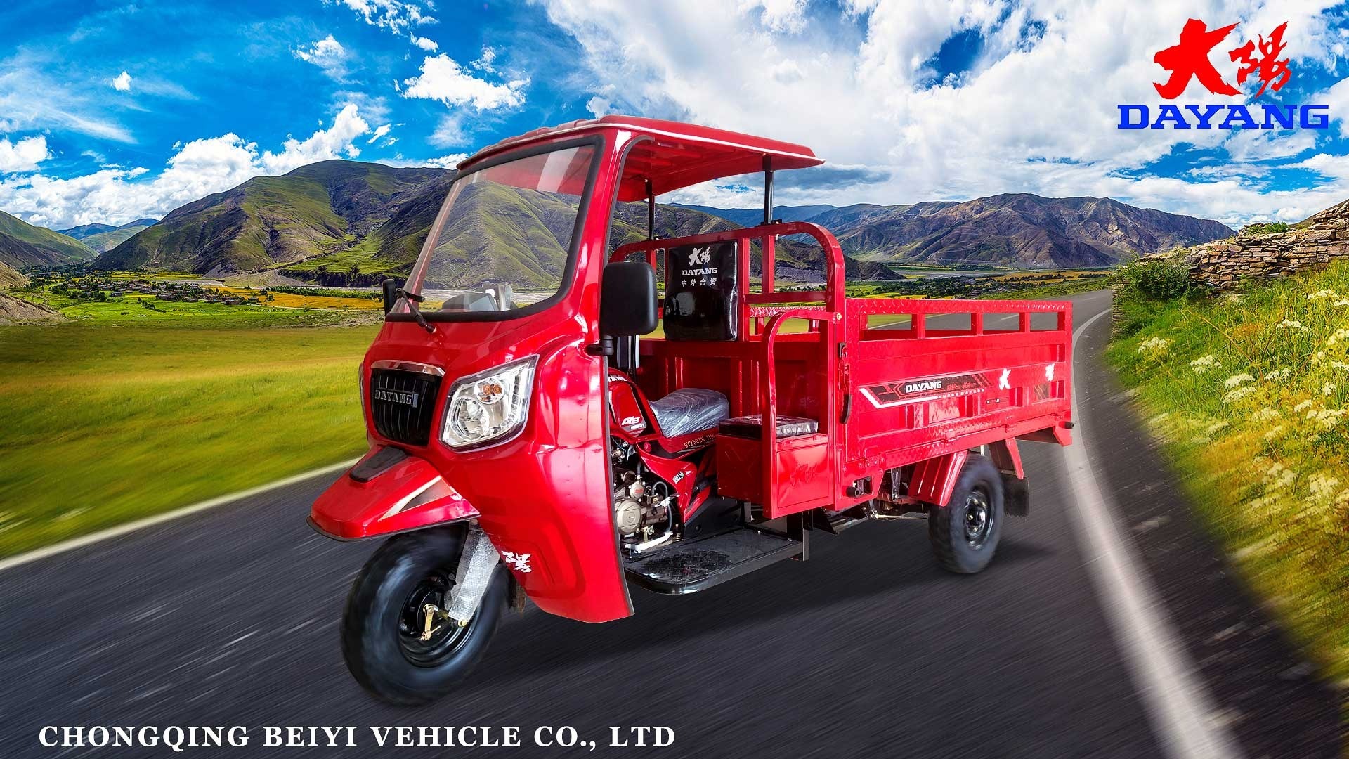 DY-MM2 350CC cargo tricycle for selling