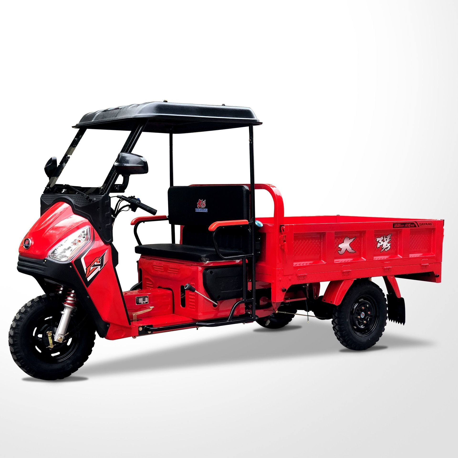 C2A  150CC Three Wheel Cargo Motorcycle / Electric Passenger Tricycle With Roof