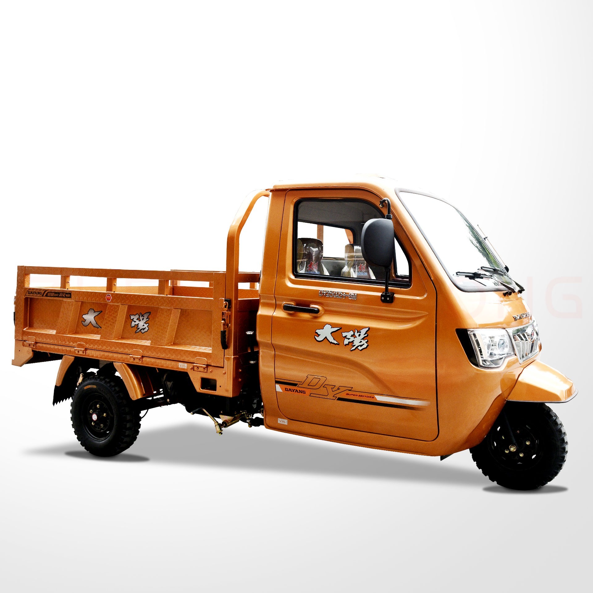 T5A DAYANG-T5 Auto Self Load 300CC Three Wheel Diesel Motorcycle Cargo Motorized Tricycle with Four-cylinder Engine/Air Conditioner Vent