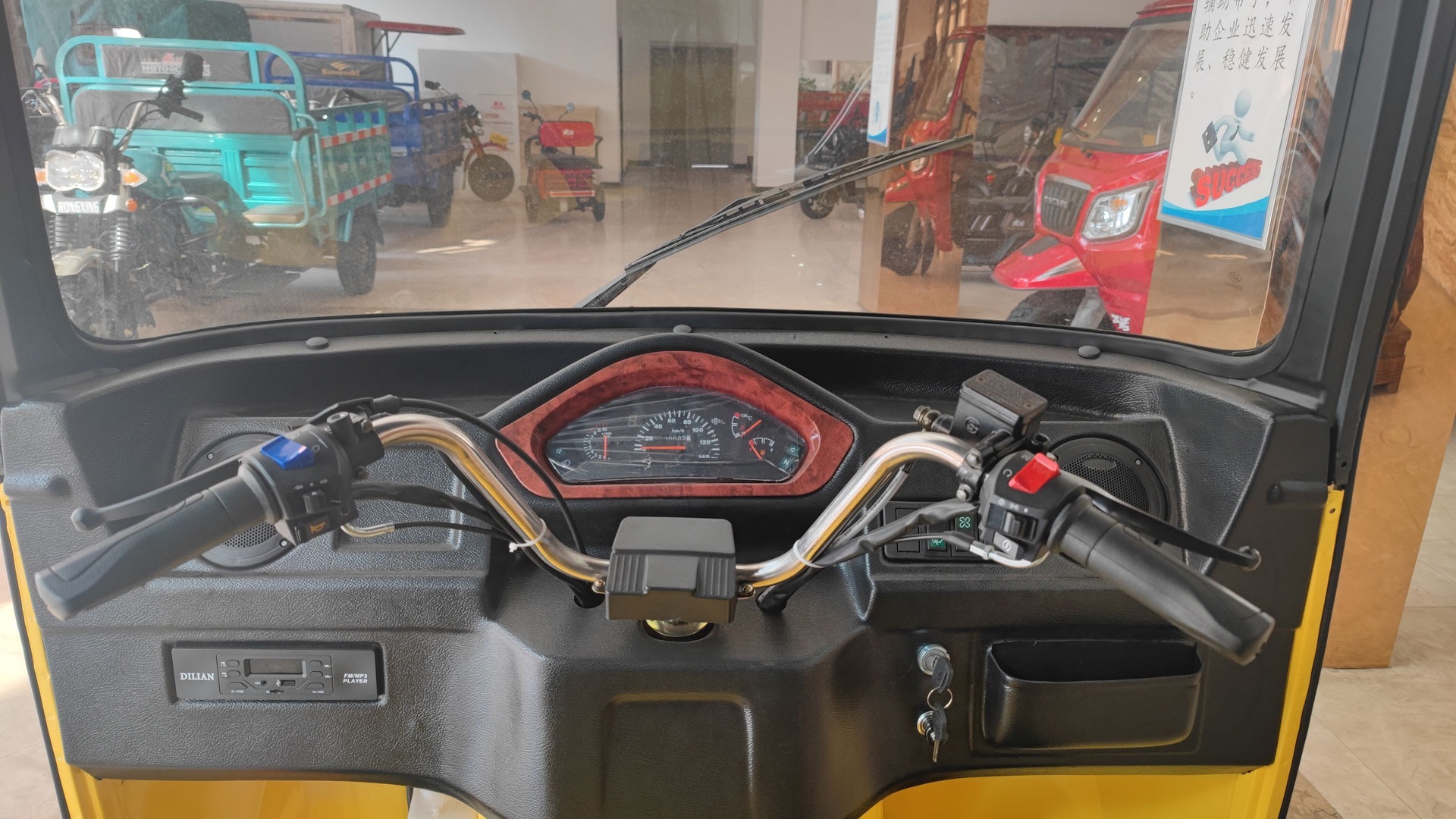 Motor Tricycle With Driver Cabin