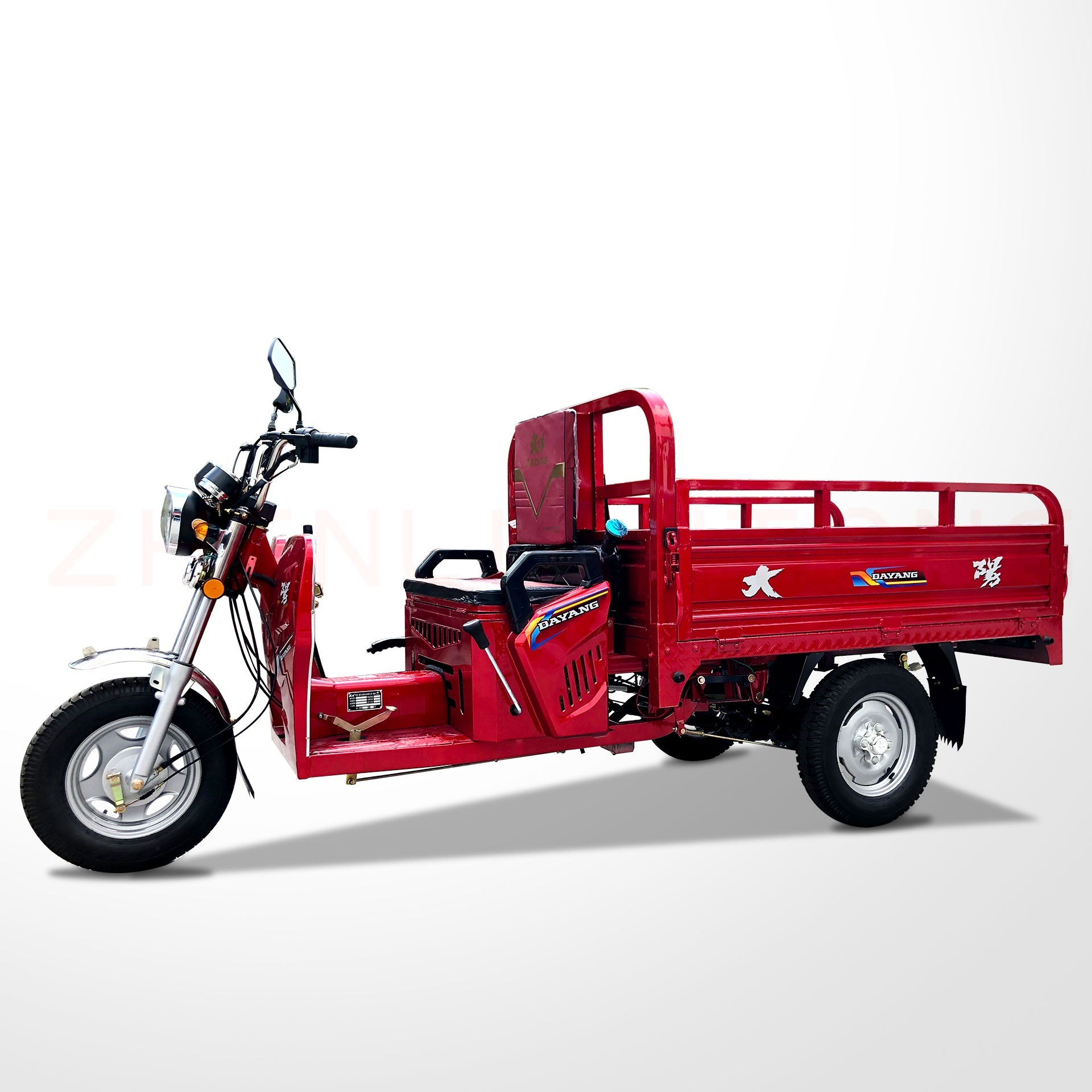 Three Wheel Cargo Loader Passenger Gaslone Tricycle Rickshaw Pedicab