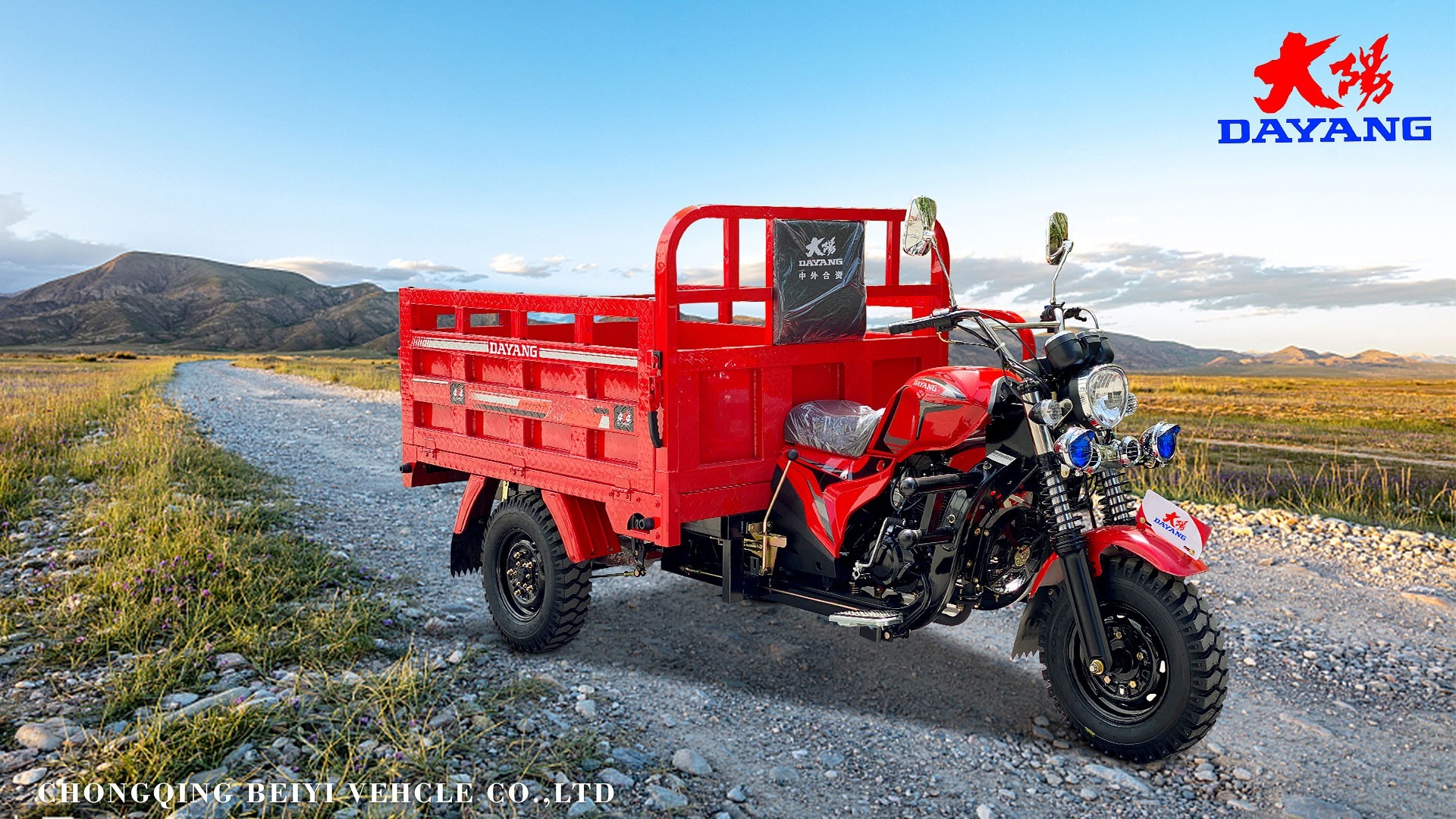 Potente motor 175cc triciclo motorizado