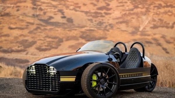 Vanderhall three wheeled electric vehicle Edison appears at CES Exhibition