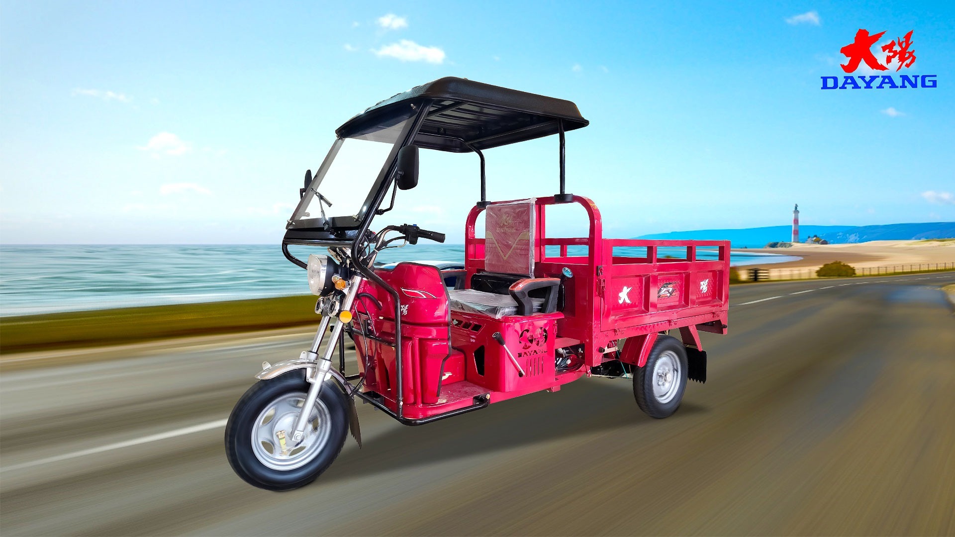 three wheeler cargo tipper