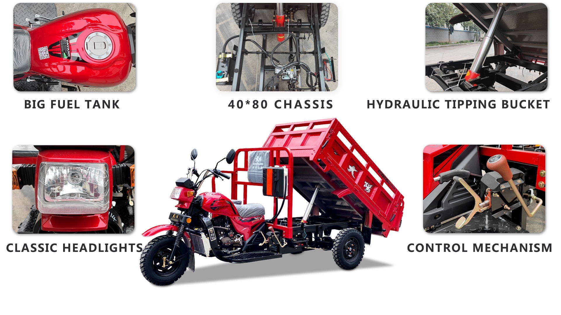 China factory brand new Stability cargo 300cc cargo motorcycle tricycle Cargo Tricycle with Shaft