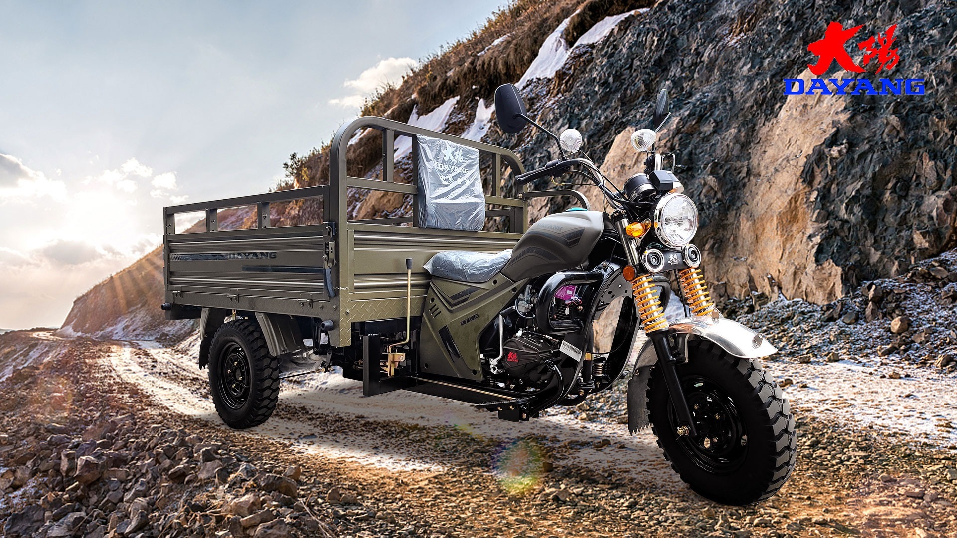 DAYANG OEM High quality 150cc cargo motorcycle tricycle Cargo Tricycle with Shaft