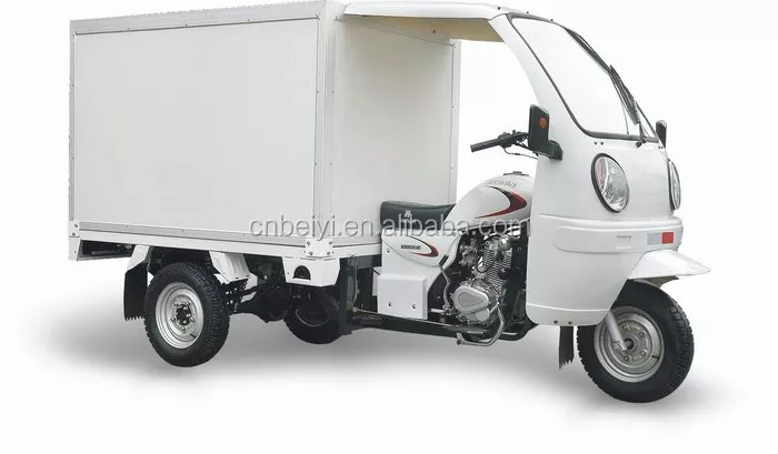 Hydraulic High Power Three Wheel Van Cargo Motorcycle