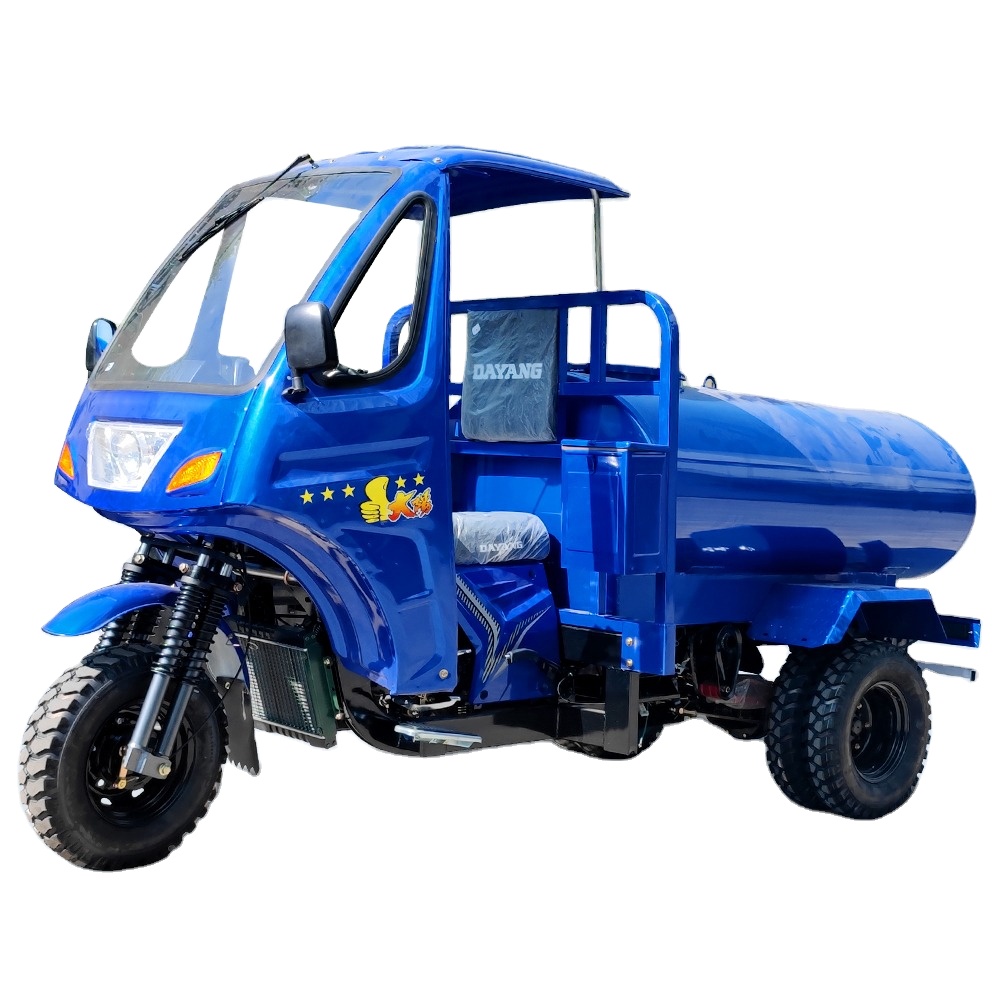 Well Sell Truck Cargo Oil Tanker Motorized Tricycles 250cc En Peru Blue Body Cooling Mode Method Origin