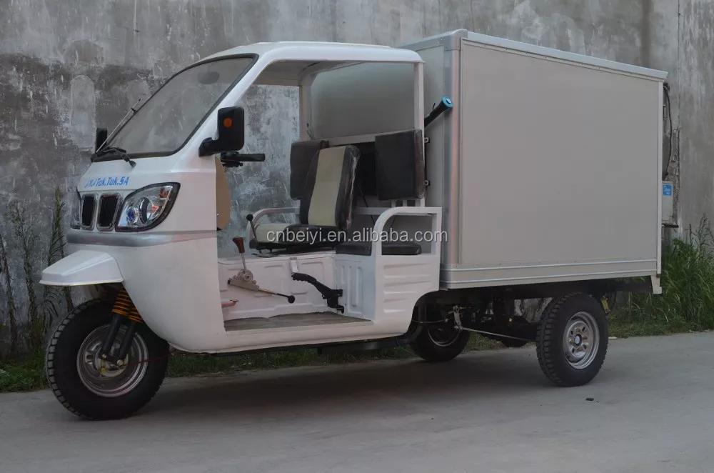 Hydraulic High Power Three Wheel Van Cargo Motorcycle