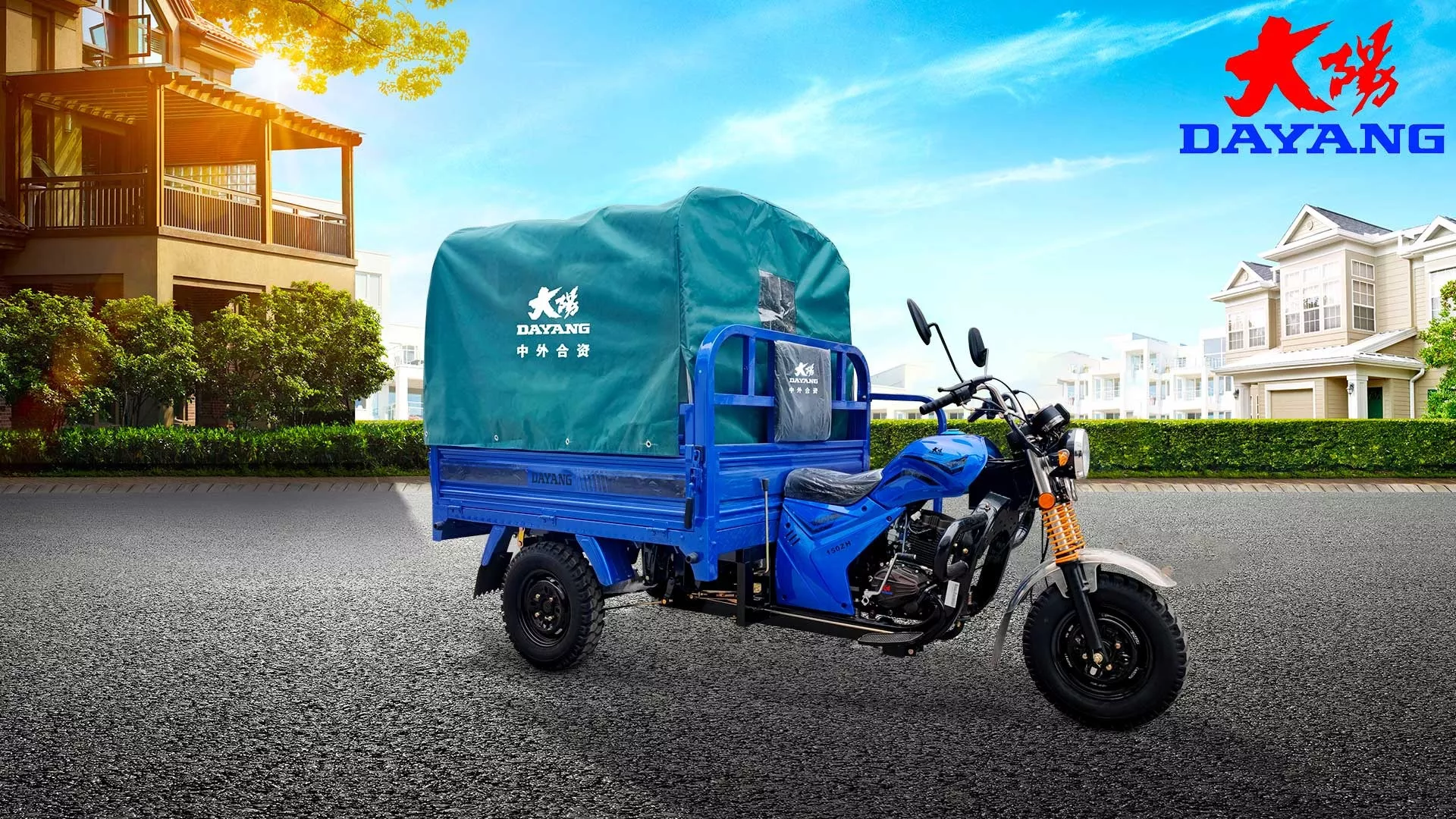 DAYANG OEM Best safe security 200cc cargo motorcycle tricycle motorcycle cargo tricycle