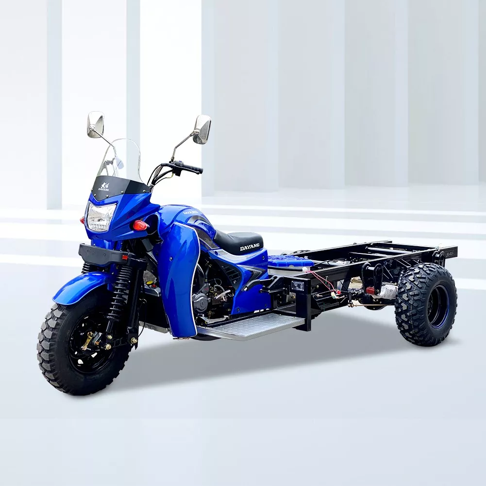 Factory Cheap Price 70km/h Rase 300cc Water Cooled Petrol Three Wheels Cargo Tricycle Customized Body Frame