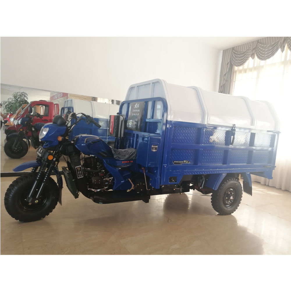 New 250cc Outdoor Street Cleaning Trash Tricycle Big Dumper Tipper Garbage Tricycle With Public Cleaning Service