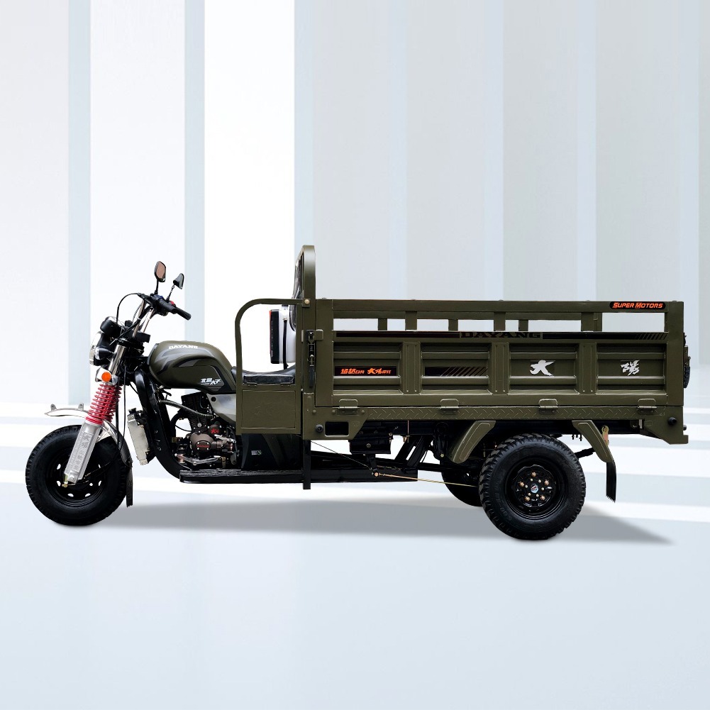 Hot Selling Adults Latest Gasoline 3 Wheel Motorcycles Cargo Tricycle Delivery Motors Corporation 200 CC