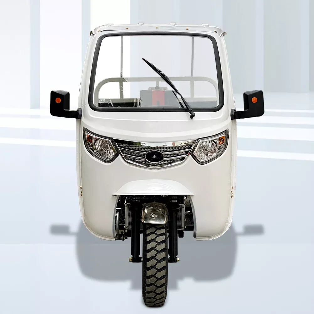China Dayang Brand 3 Wheel Tricycle Three Wheels Cabin Cargo Tricycle 1 Ton 300cc Cabin Tricycle Open Size
