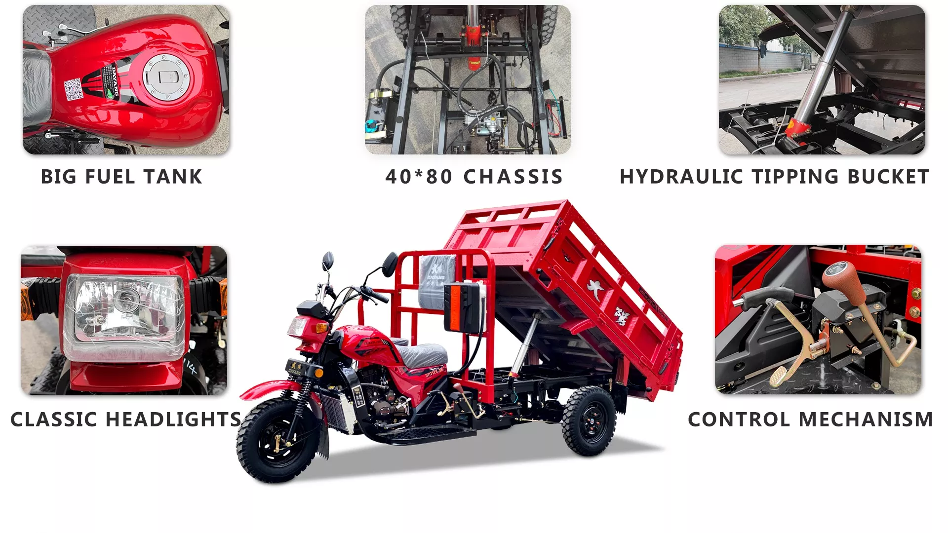 DAYANG OEM Best safe security 200cc cargo motorcycle tricycle cargo trike motorcycle