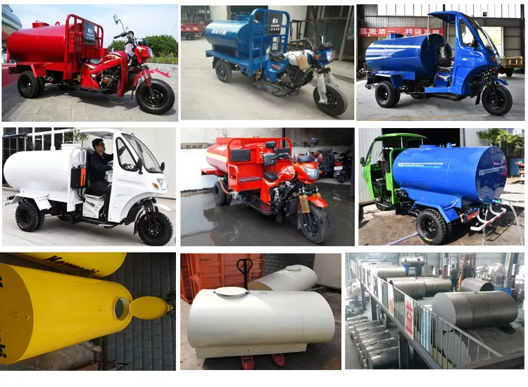 Dw-3 High Quality 200 250cc Motorized Special Cabin Water Tank 1600l Tricycles Manufacture Cargo Water Tanker Motorcycle