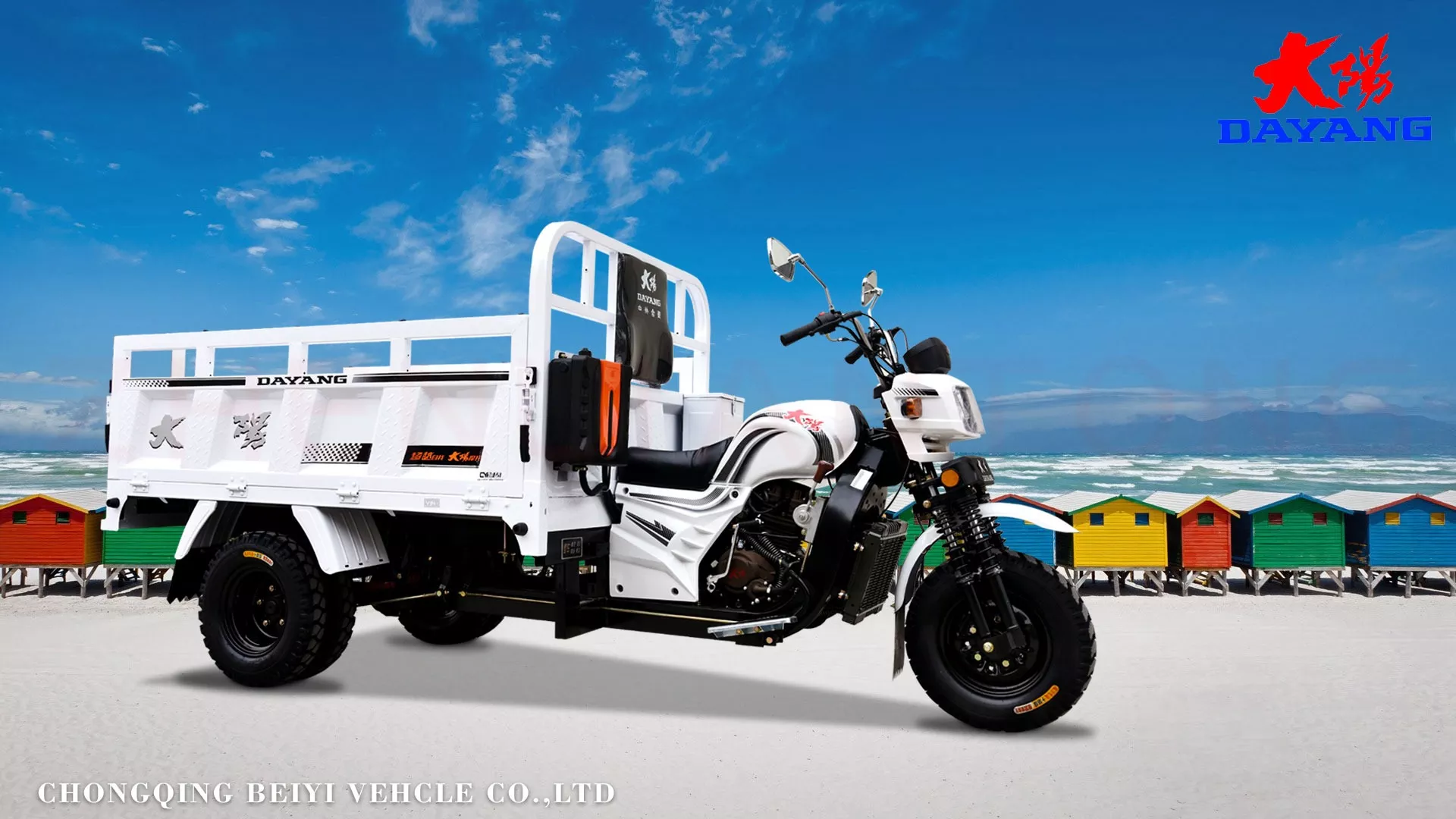 Hot Selling Heavy Loading Tricycle Cargo Motorized 151 - 200cc 200cc/250cc/300cc Three Wheel Motorcycle 501 - 800w Customized