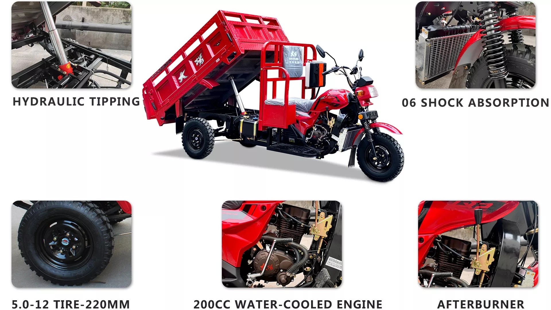 China Manufacture Lowest Price Cheap For Sale E Trike Cargo Motorcycle Tuk Tu Ktrimoto Carga Cargo Cargo Tricycle