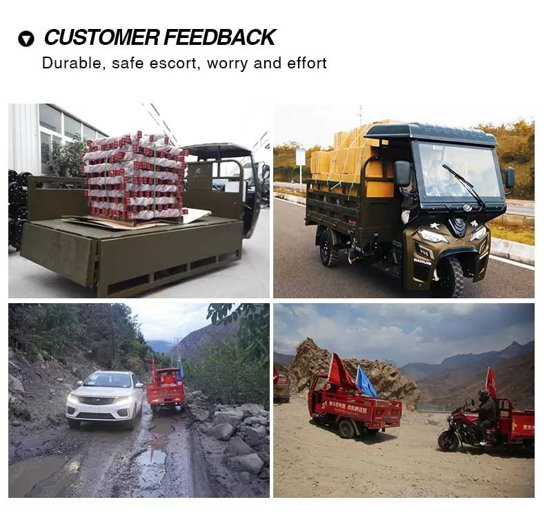 Dayang Top Selling 2022 Motorized Tricycles Cabinas La Tunisie Fret Semi Cabin Cargo Tricycle Motocarro