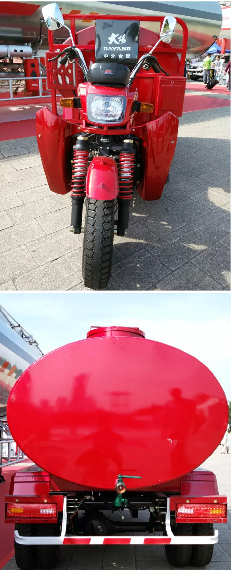 Luxurious large capacity 3 big wheels rain water tanks on wheel storage water tank tricycle for carrying water