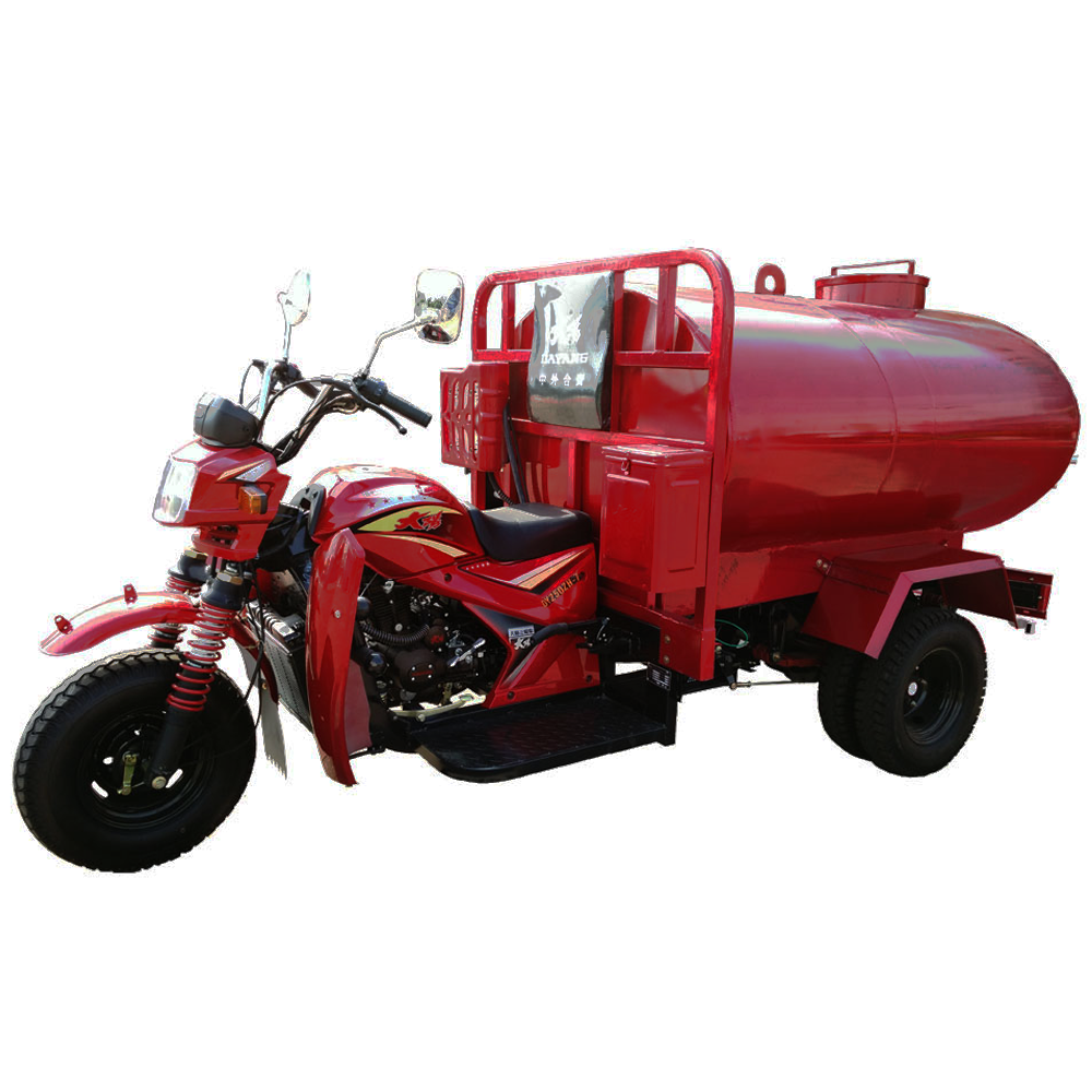 Popular Customized Five Wheeler 250cc Three Wheeler Water Tank Cargo Tricycle Motorized > 250cc 1.6*1.3(m) Drum Brake Gas Petrol