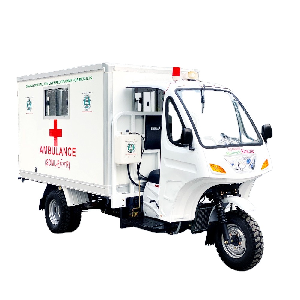 DAYANG Factory high quality Motorized tricycles emergency vehicles cheap 250CC motos ambulance tricycle for adult big wheel