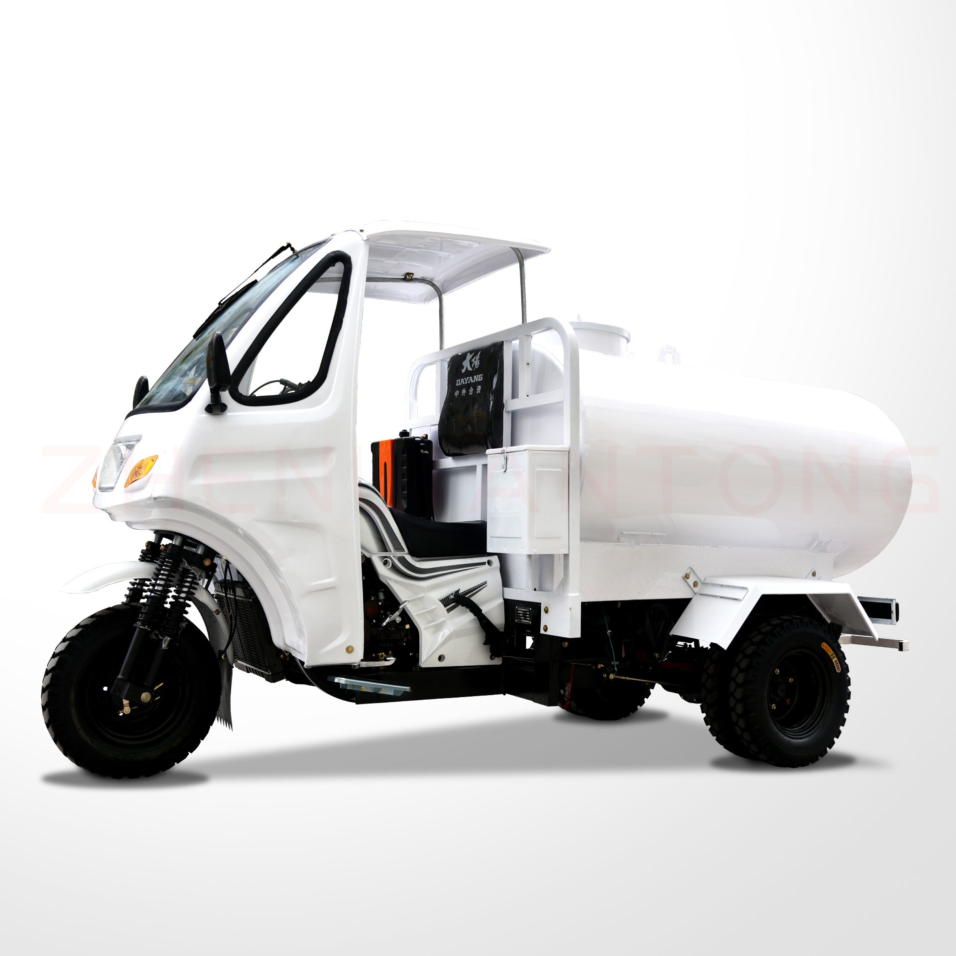 African new hot popular fashionable tank water tricycle tuk tuk  three wheel motorcycle 250cc water tank tricycle