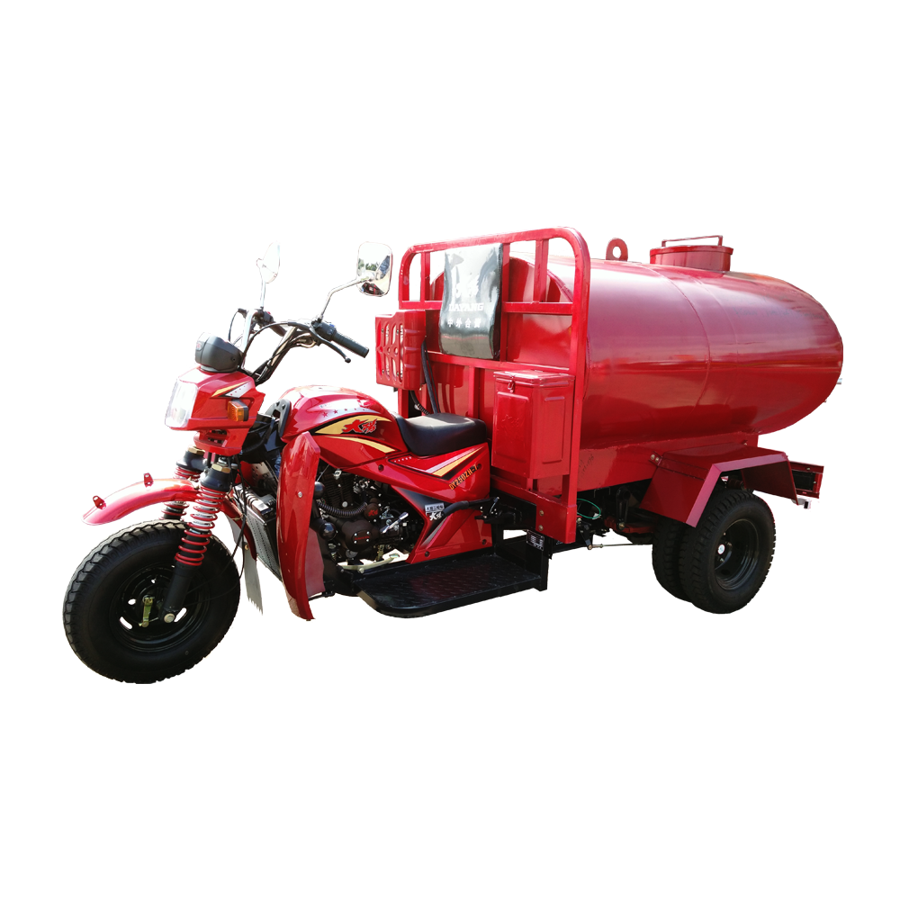 Africa gas powered water tank on wheels five wheeler new design 250cc water tank tricycle